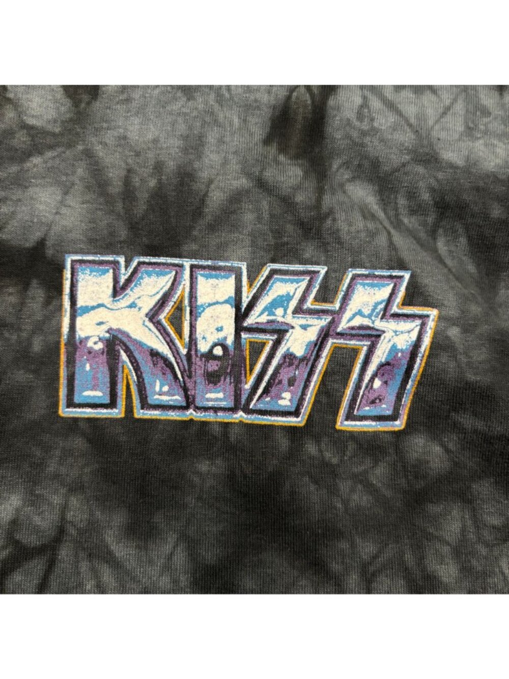 KISS Landlocked in Vegas Metal Band Tie Dye Long Sleeve XL - Picture 3 of 5
